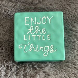 Green Ceramic Decorative Plaque